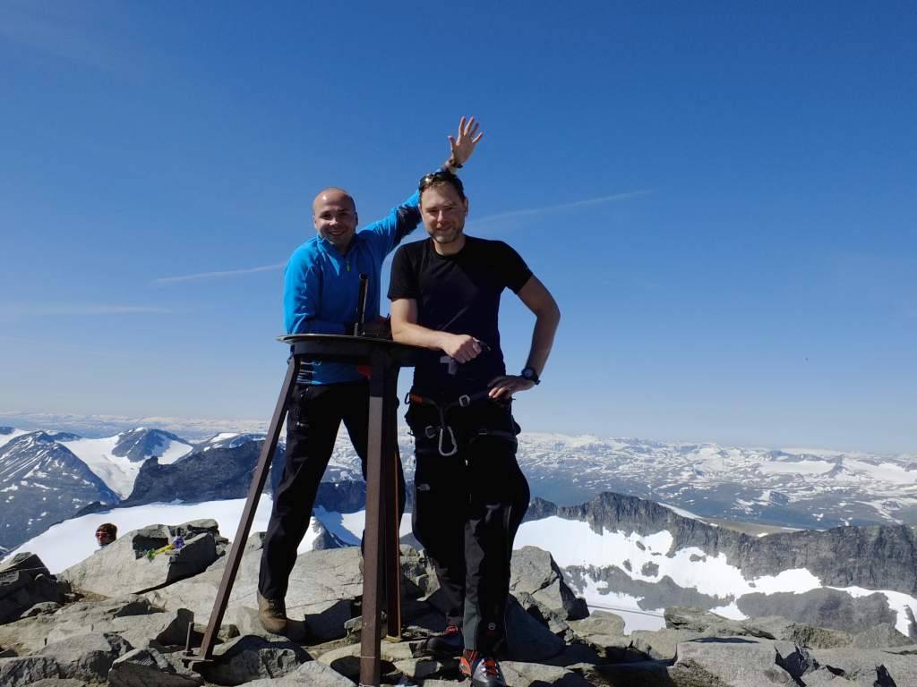 Galdhøpiggen szczyt norwegia Paweł Kempa tusalwy